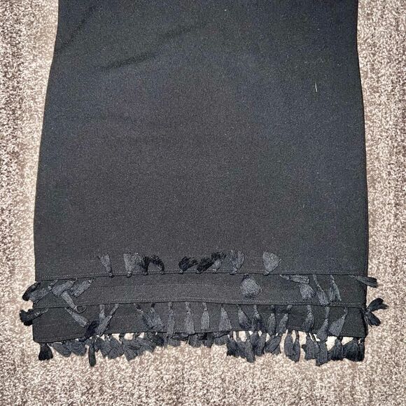 ZARA Women's Black Tassel Dress with Short Sleeves Size XS - Picture 5 of 9